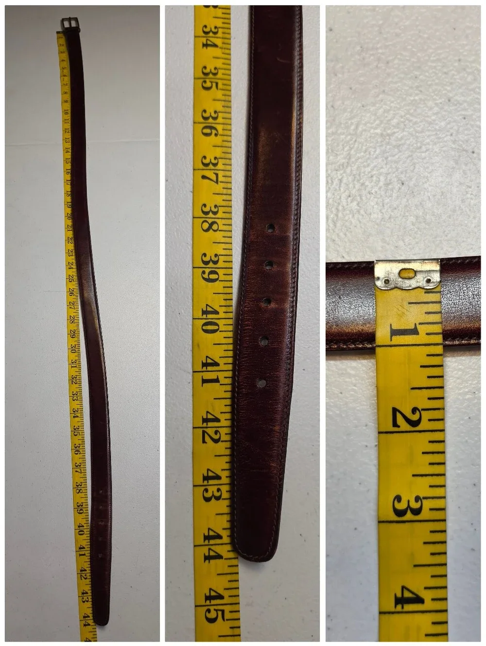 Trafalgar Cortina Handmade Leather Oxblood Burgundy Belt Kholmogor Cowhide